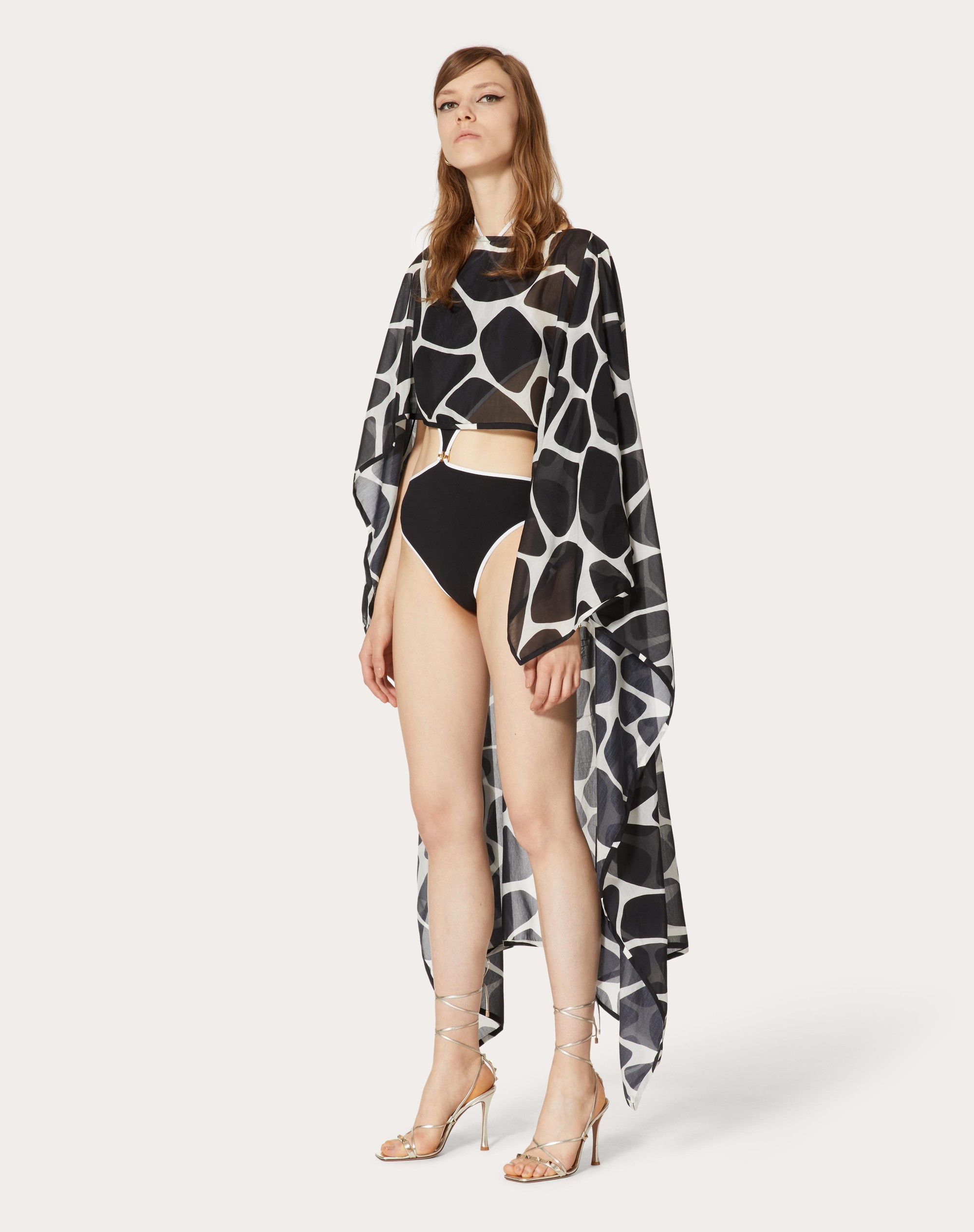 VOILE CAPE WITH GIRAFFA RE-EDITION PRINT - 2