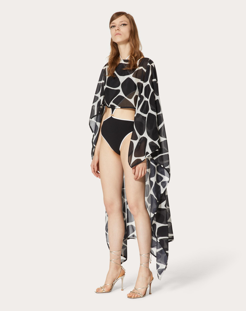 Valentino VOILE CAPE WITH GIRAFFA RE-EDITION PRINT outlook