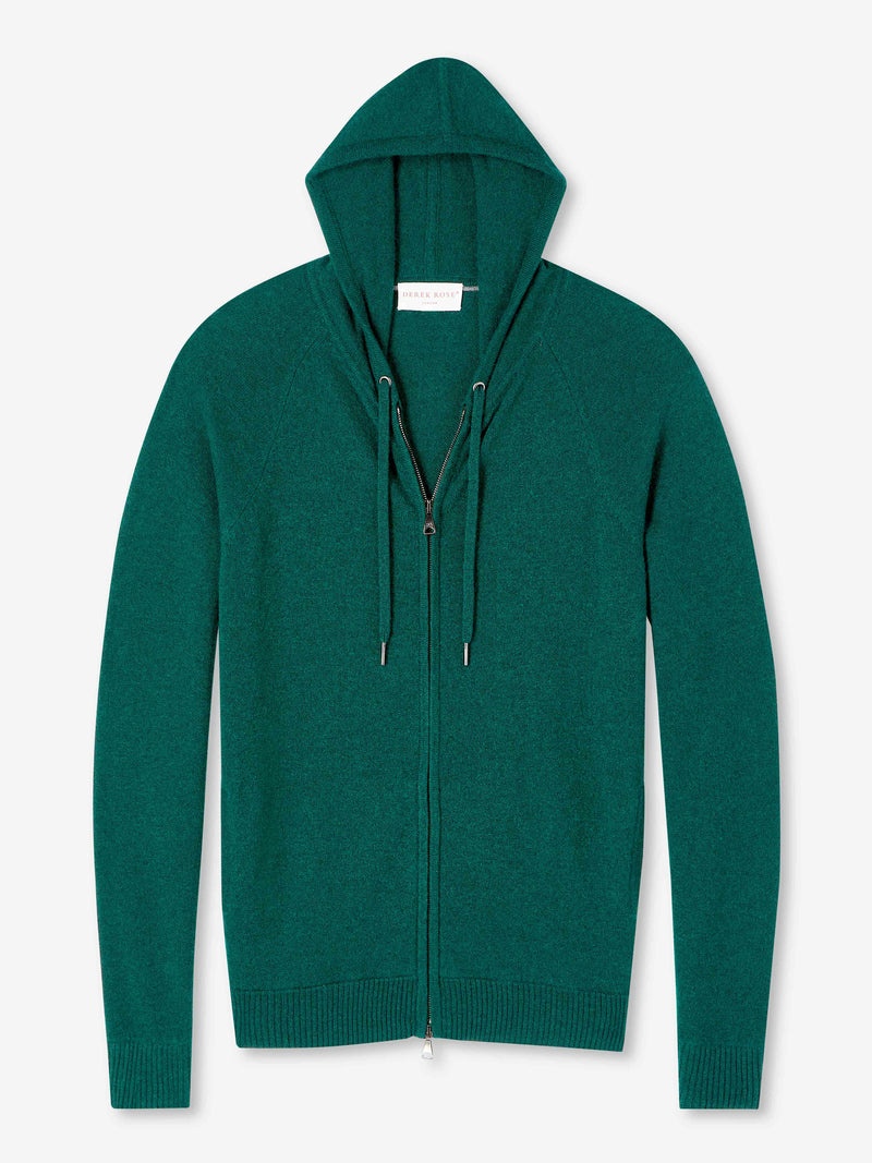 Men's Hoodie Finley Cashmere Dark Green Heather - 1