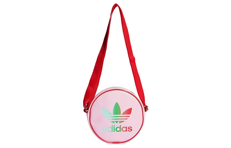 (WMNS) adidas Adicolor 70s Mini Airliner Round Bag 'Pink Red' IK4682 - 2