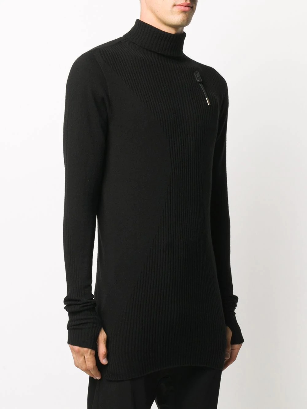 roll-neck fitted jumper - 3