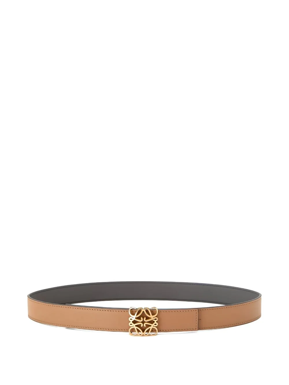 anagram-buckle leather belt - 1