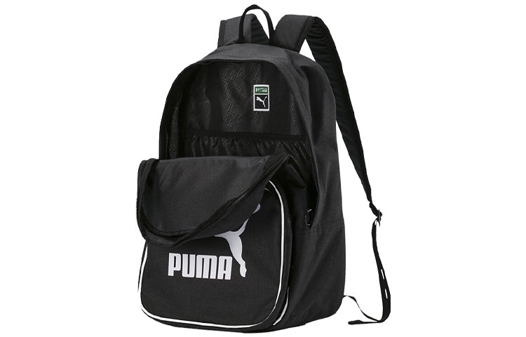 PUMA Originals Retro Woven Backpack 'Black White' 076652-01 - 2