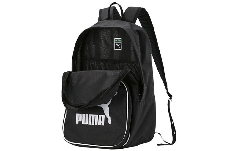 PUMA PUMA Originals Retro Woven Backpack 'Black White' 076652-01 outlook