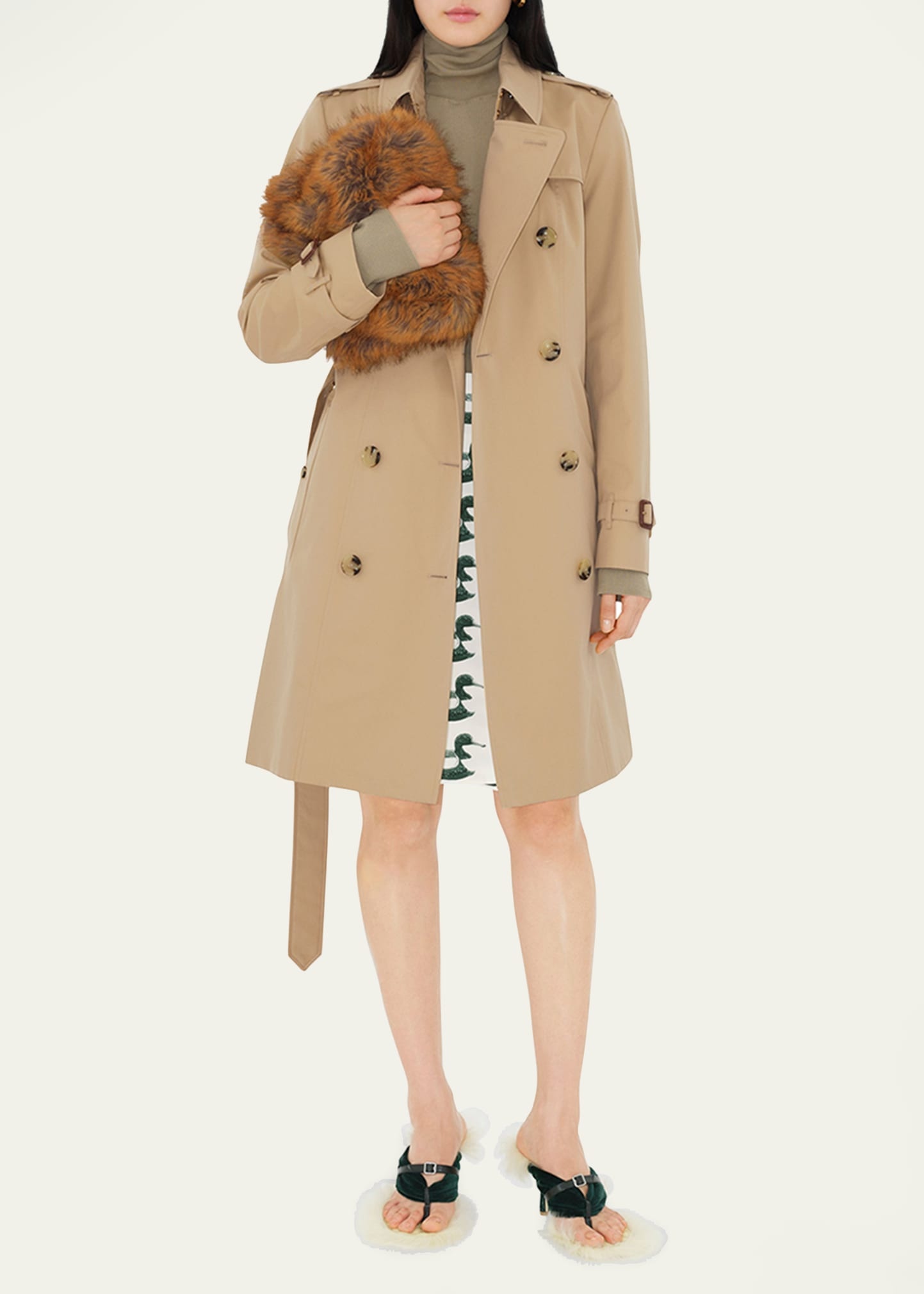 Chelsea Belted Double-Breasted Trench Coat - 2