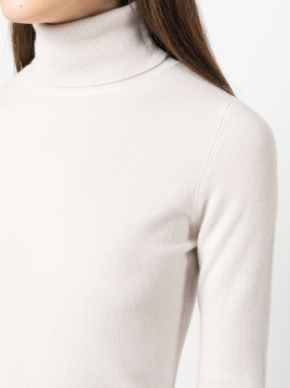 roll-neck cashmere jumper - 5
