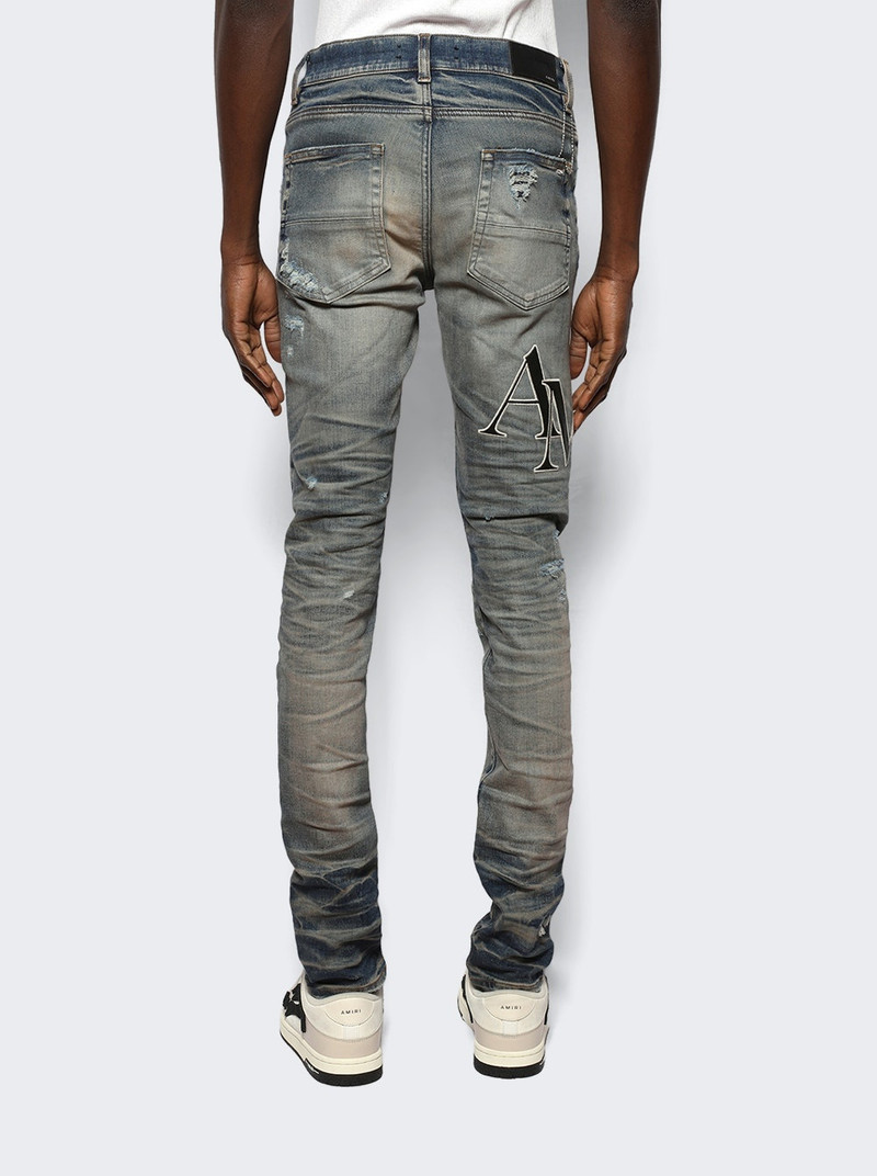 Staggered Logo Jean Vintage Indigo 5