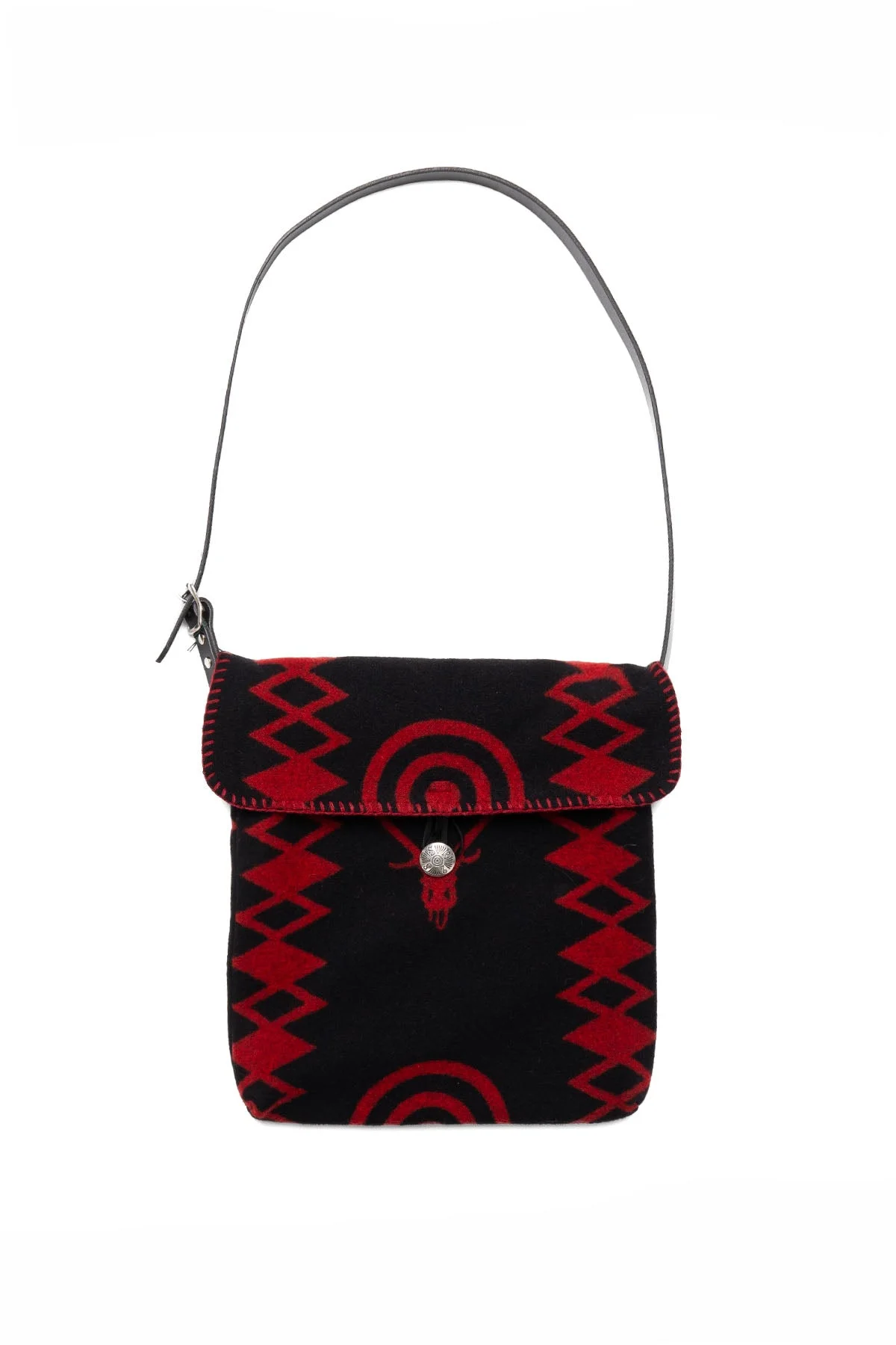 Shoulder Bag - W/CA Blanket - Red - 1