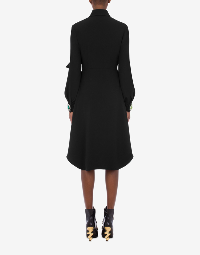 JEWEL FLOWER ENVERS SATIN DRESS 3