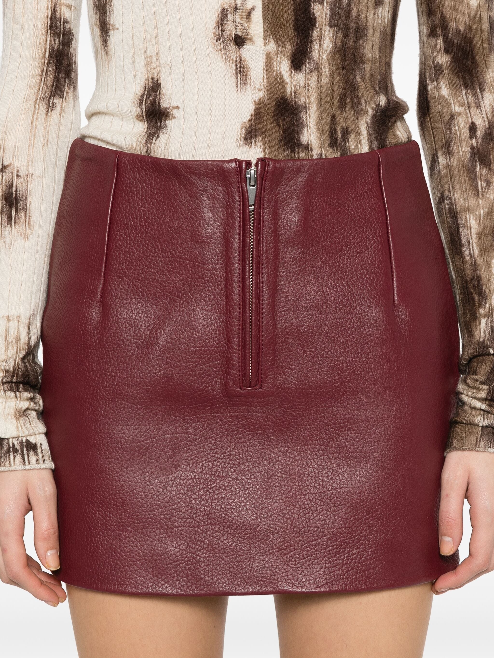 Leather Mini Skirt - 2
