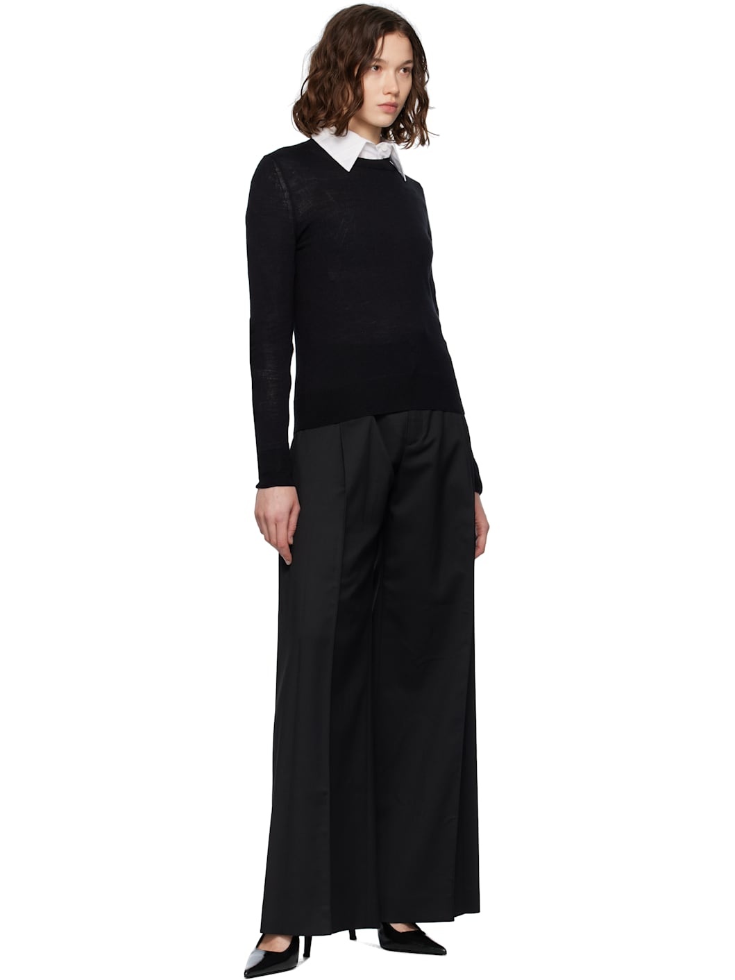 Black Tailoring Blend Trousers - 4