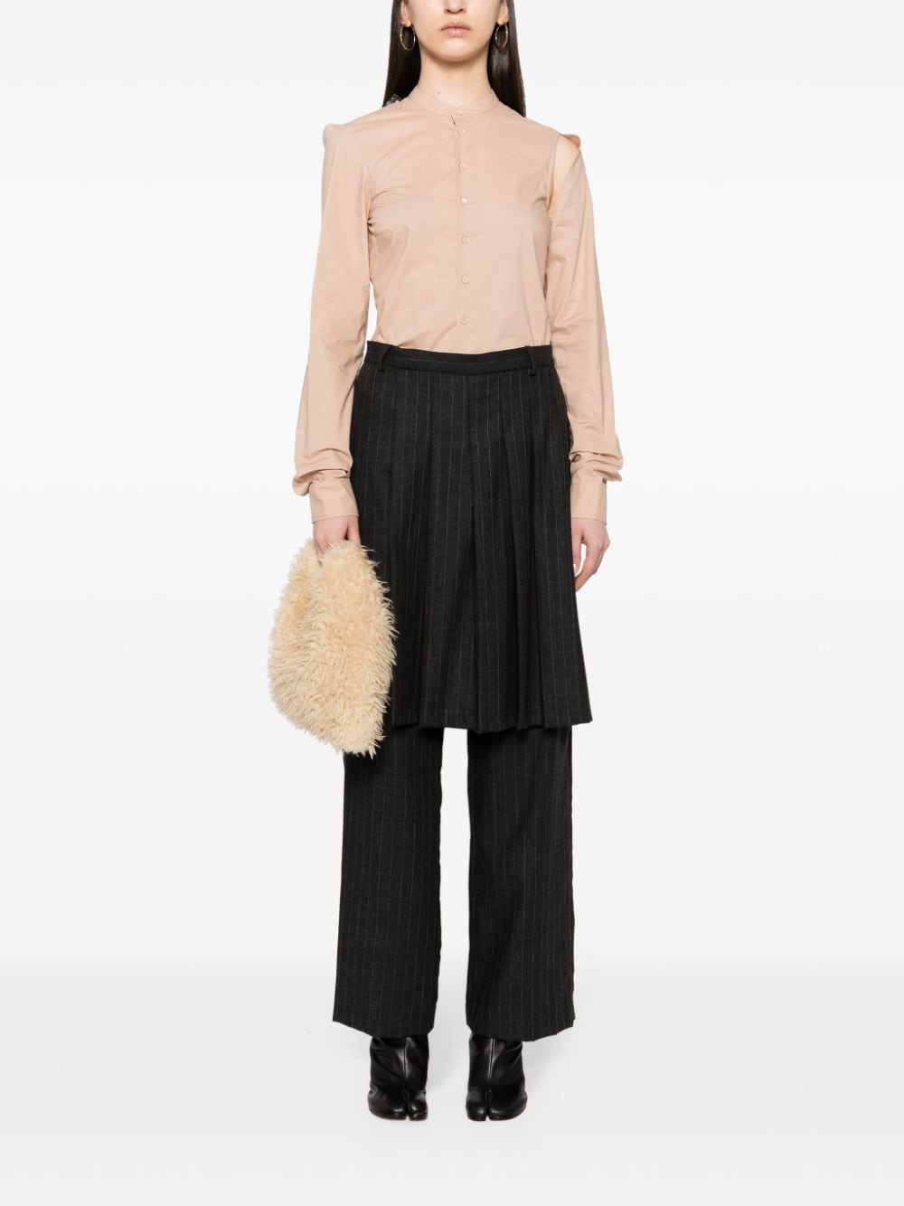 cut-out cotton shirt - 2