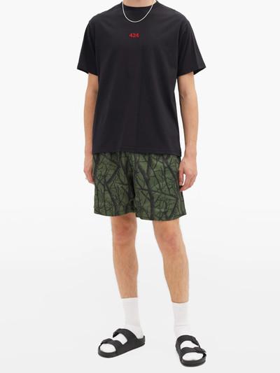 John Elliott Practice tree-print shell shorts outlook