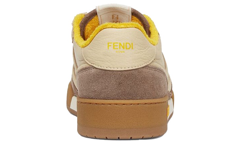 FENDI Match Low Top Suede 'Yellow Beige' 7E1493AHH2F1FHU - 5