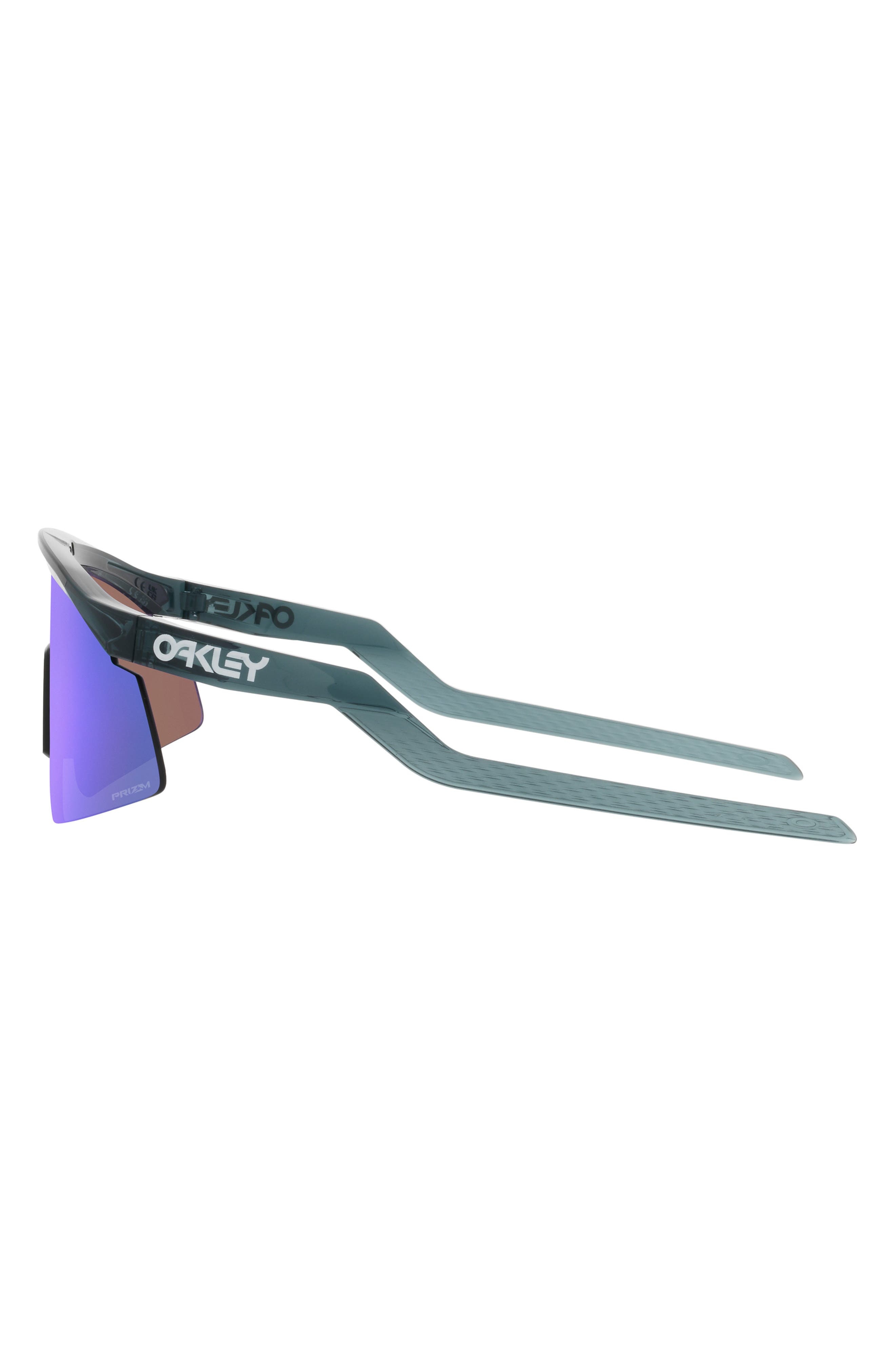 Oakley Hydra 37mm Prizm™ Semirimless Wrap Shield Sunglasses in Ruby at Nordstrom - 3