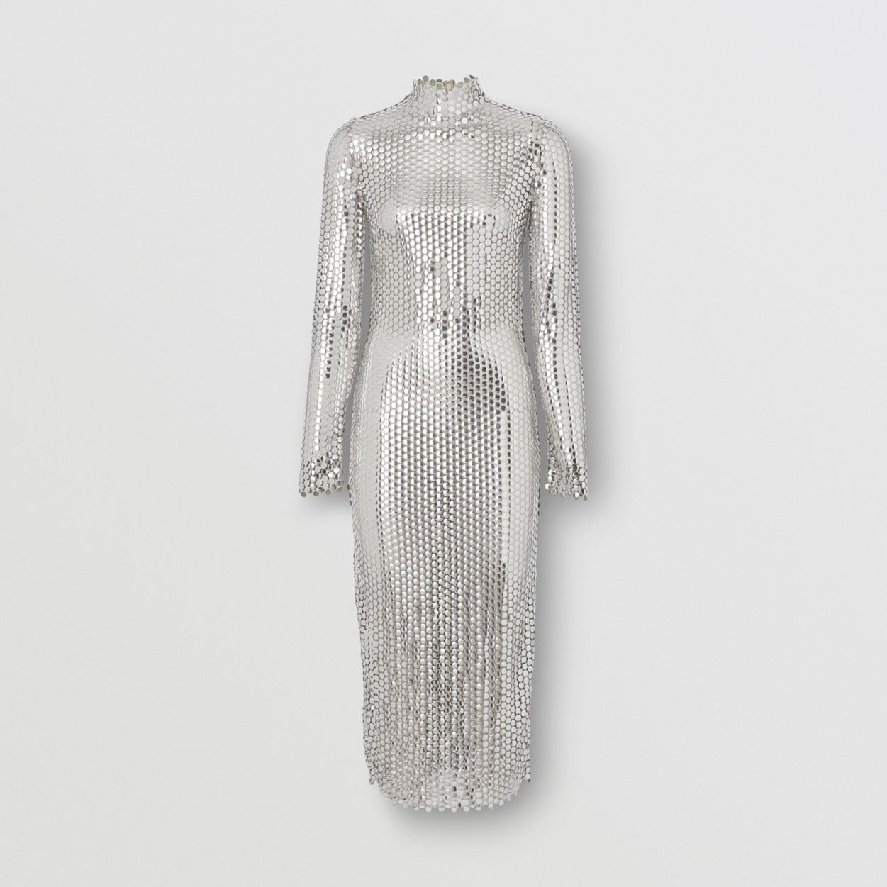 Metallic Paillette-embellished Mesh Dress - 1