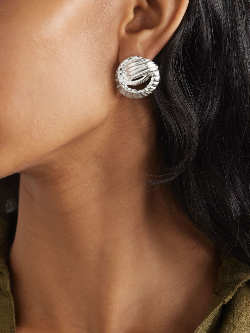YSSO Sterling silver earrings Silver outlook
