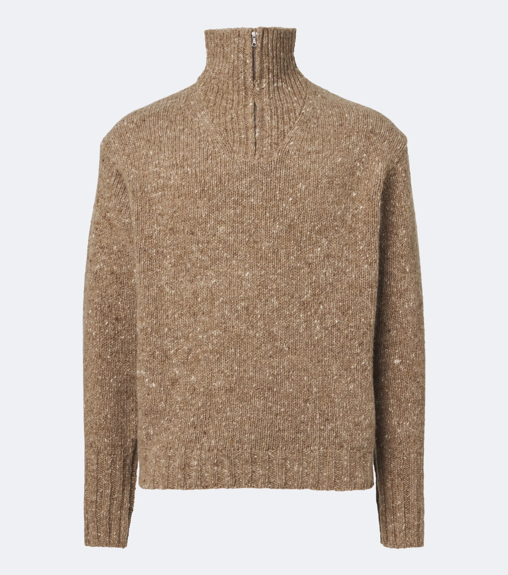 Wool half-zip sweater - 1