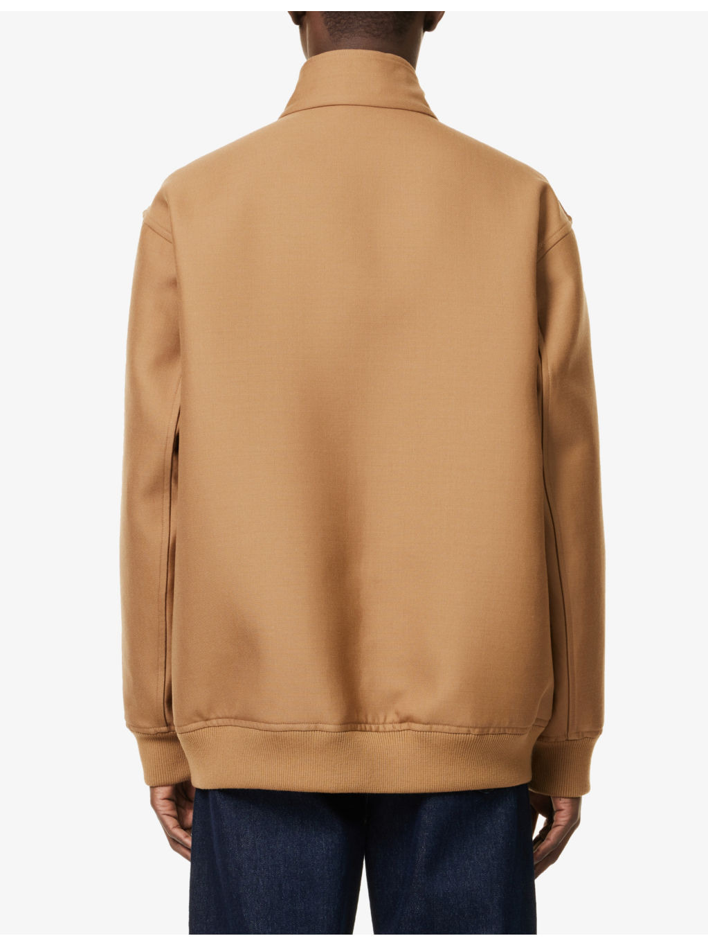Funnel-Neck Regular-Fit Wool Jacket - 4
