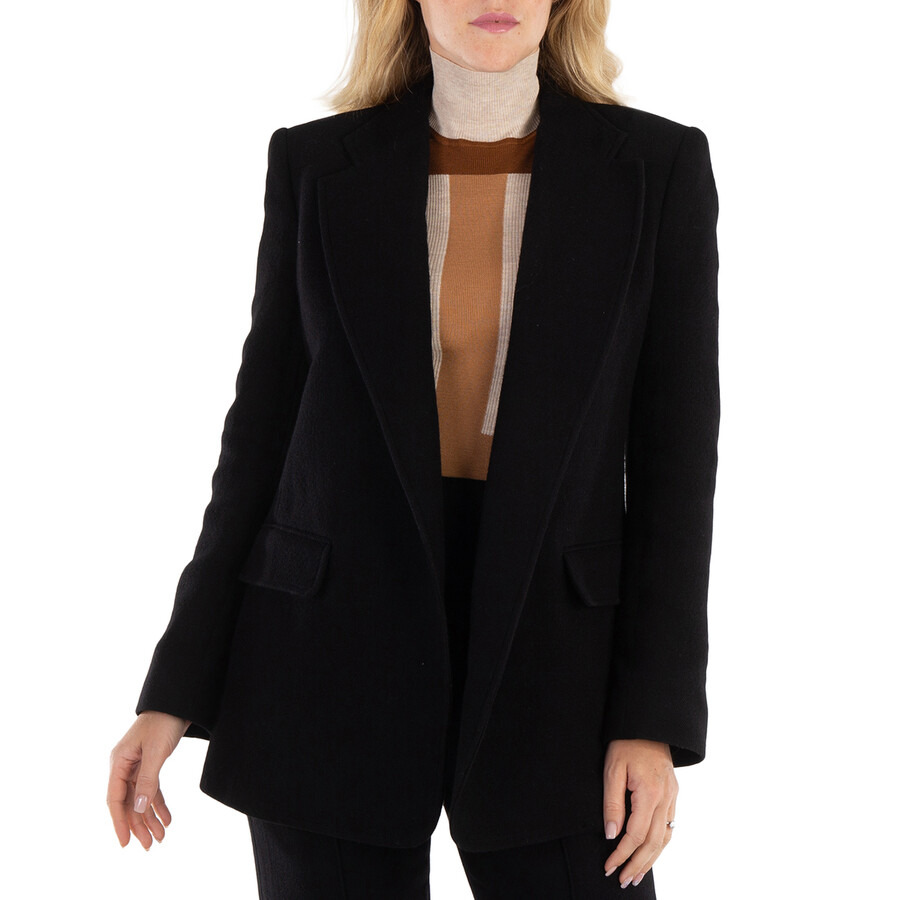Chloe Ladies Black Single-Breasted Open-Front Blazer - 3