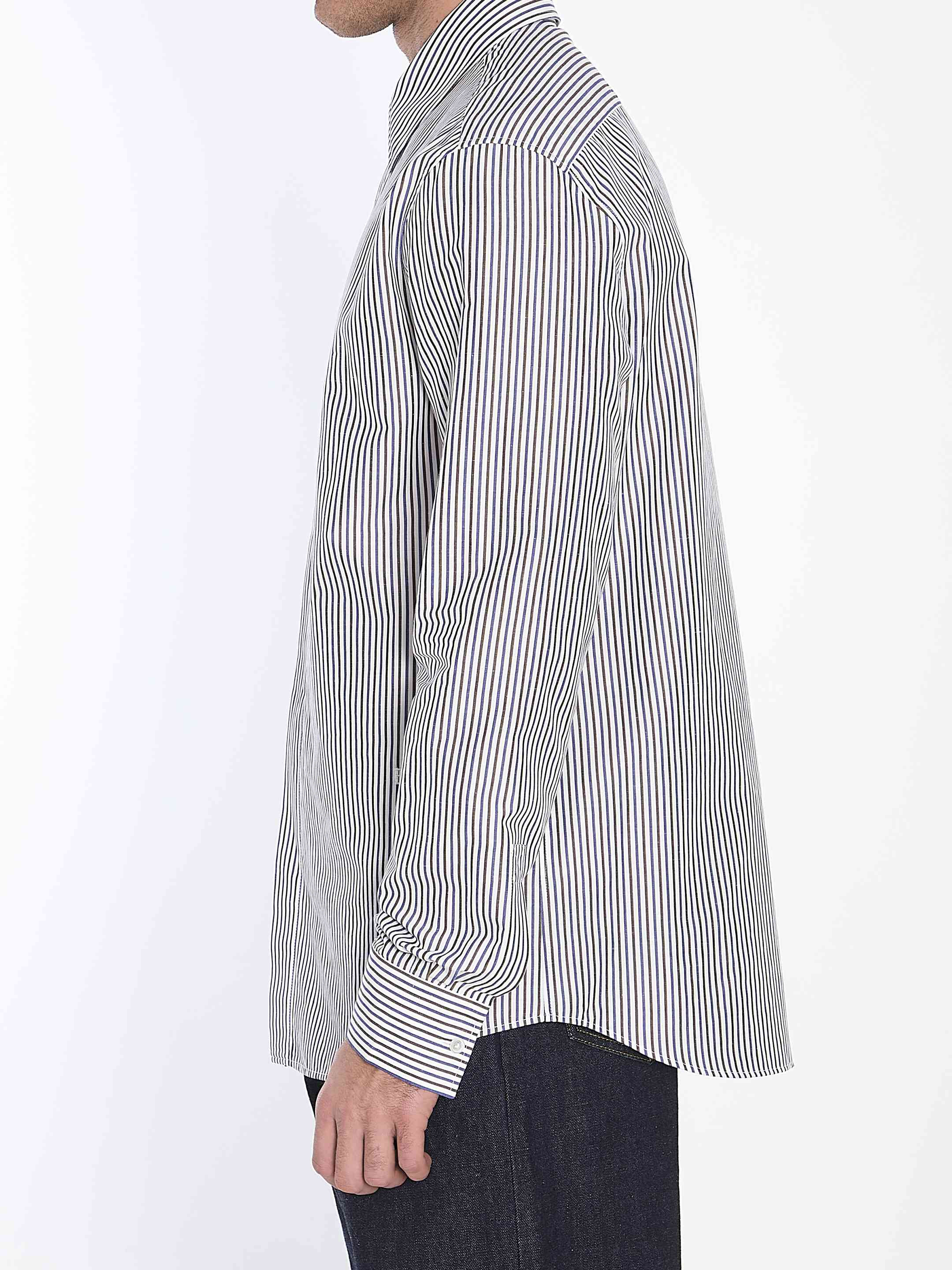 Bottega Veneta Men Pinstripe Shirt - 3