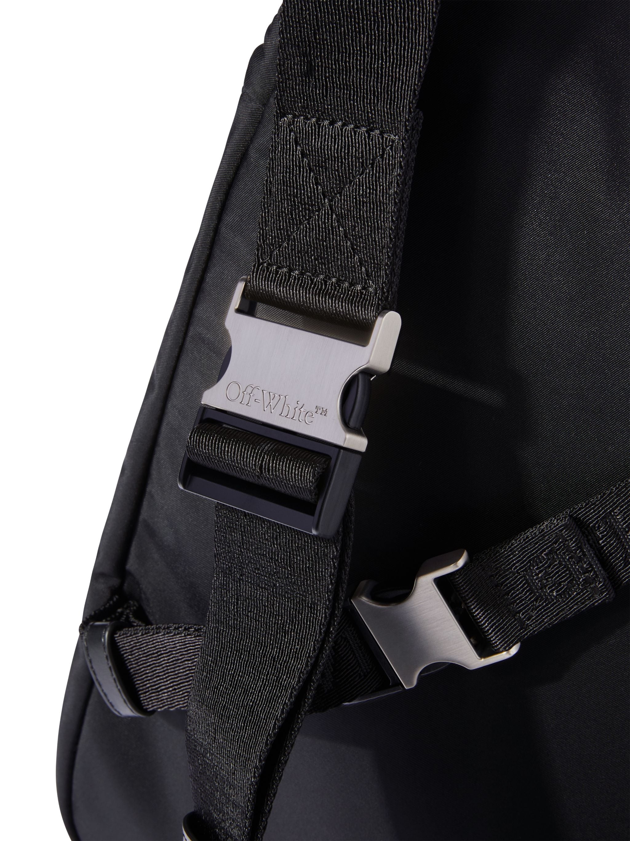 Black Nylon Outdoor Slingbag - 6