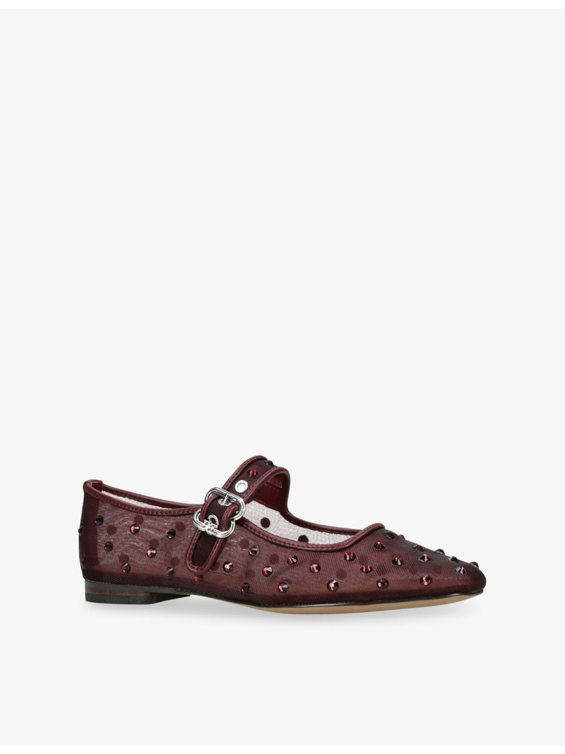 Michaela Shine Mesh Mary-Jane Flats 3