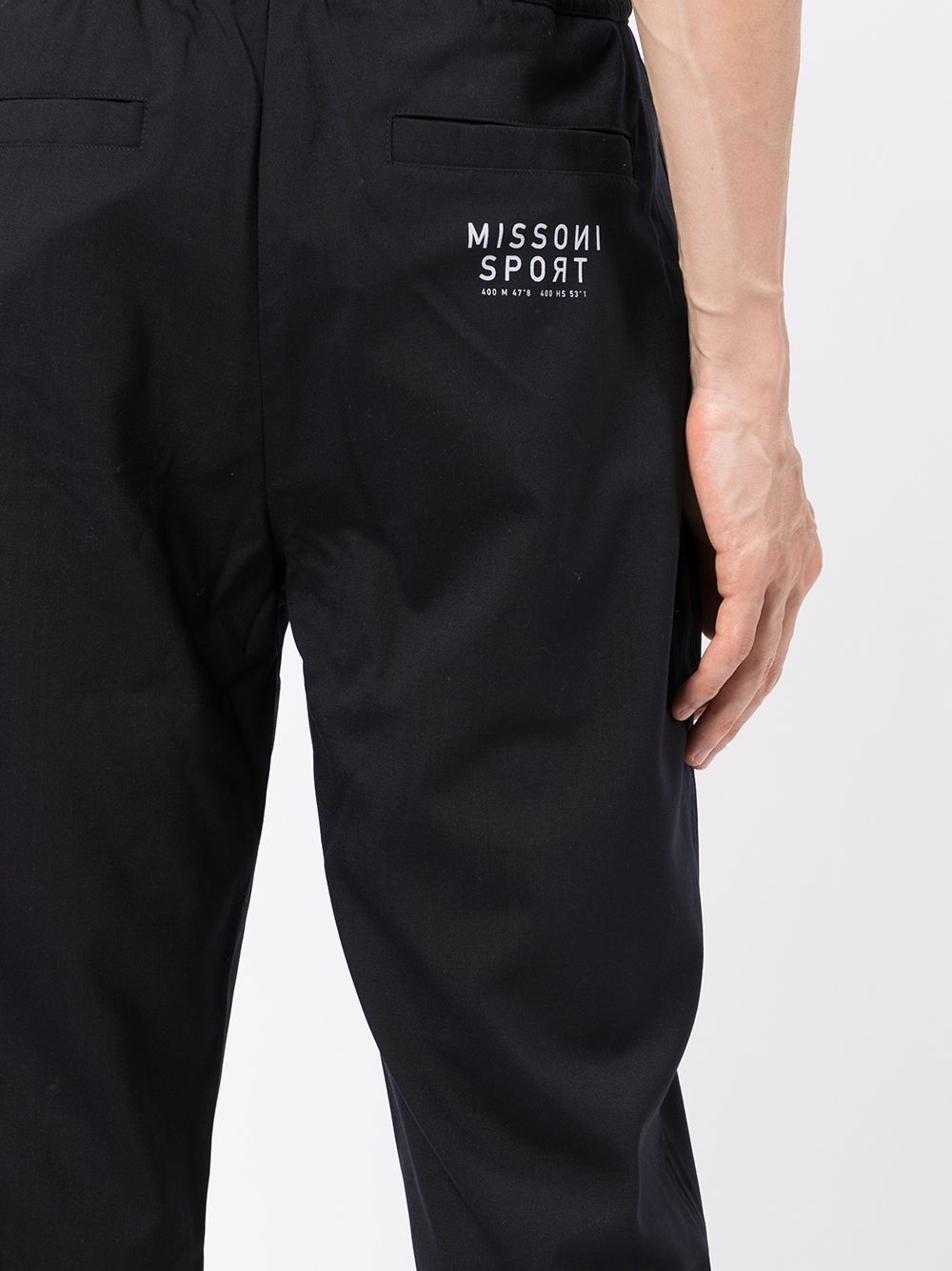 logo-print slim-fit track pants - 5