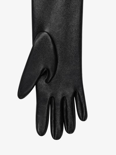 Givenchy VOYOU LONG ZIPPED GLOVES IN LEATHER outlook
