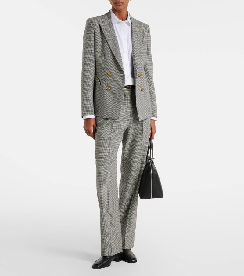 BLAZÉ MILANO Charmer houndstooth virgin wool blazer outlook