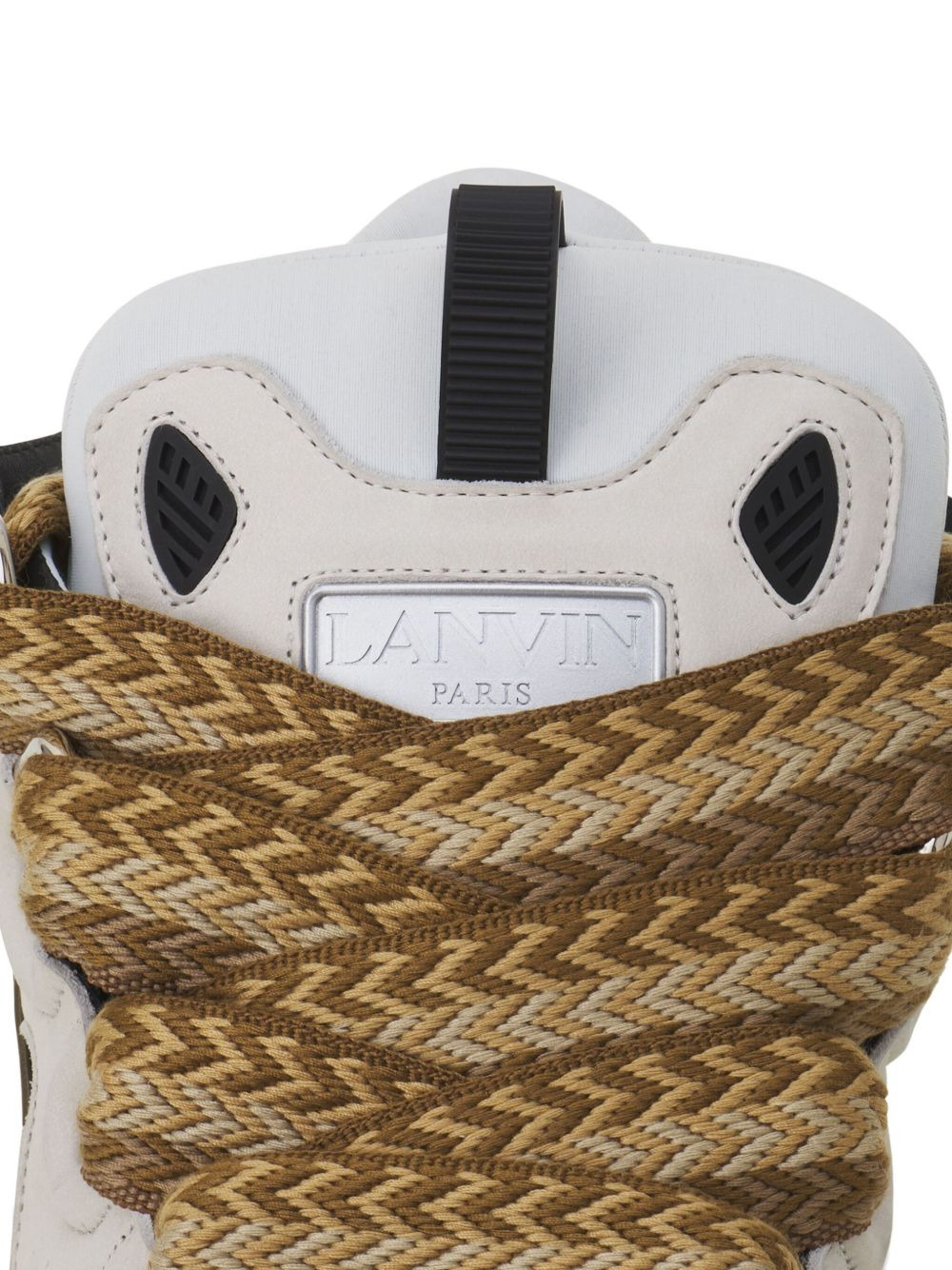 Curb braided-lace sneakers - 5