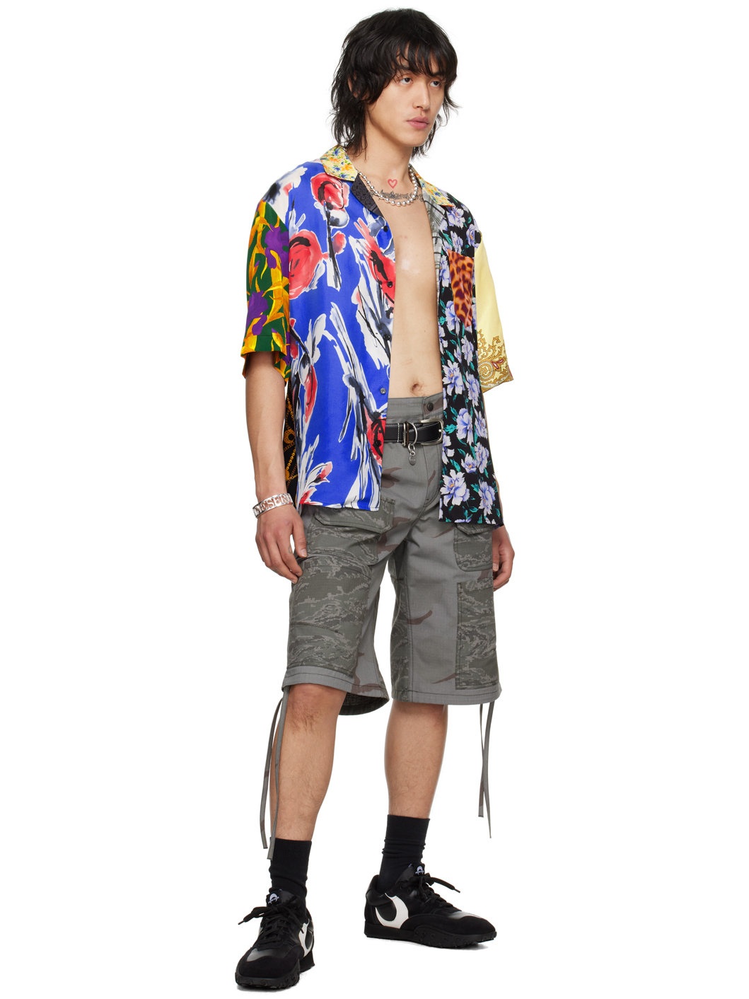 Multicolor Scarves Shirt - 4