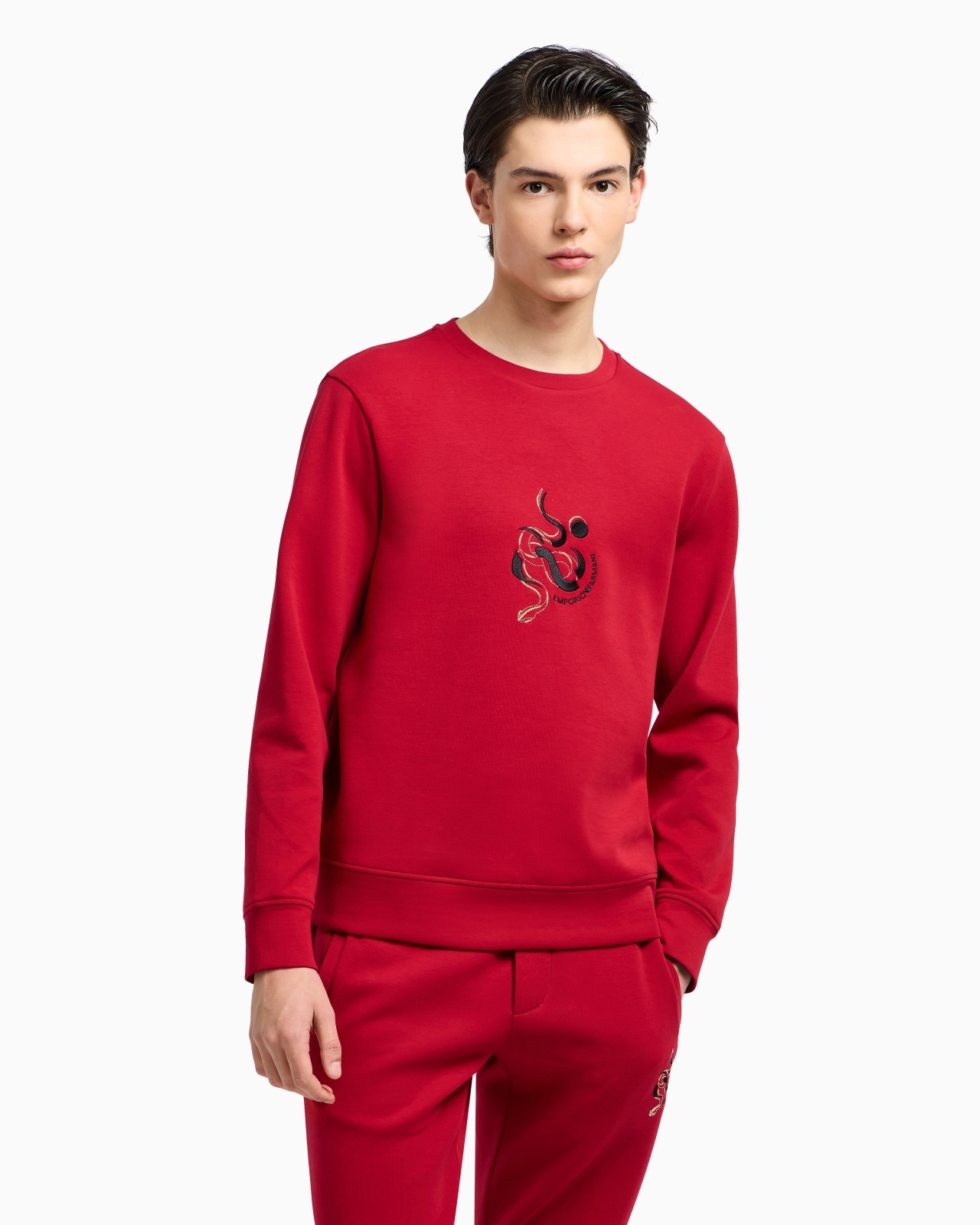 DOUBLE-JERSEY SWEATSHIRT WITH LUNAR NEW YEAR EMBROIDERY - 2