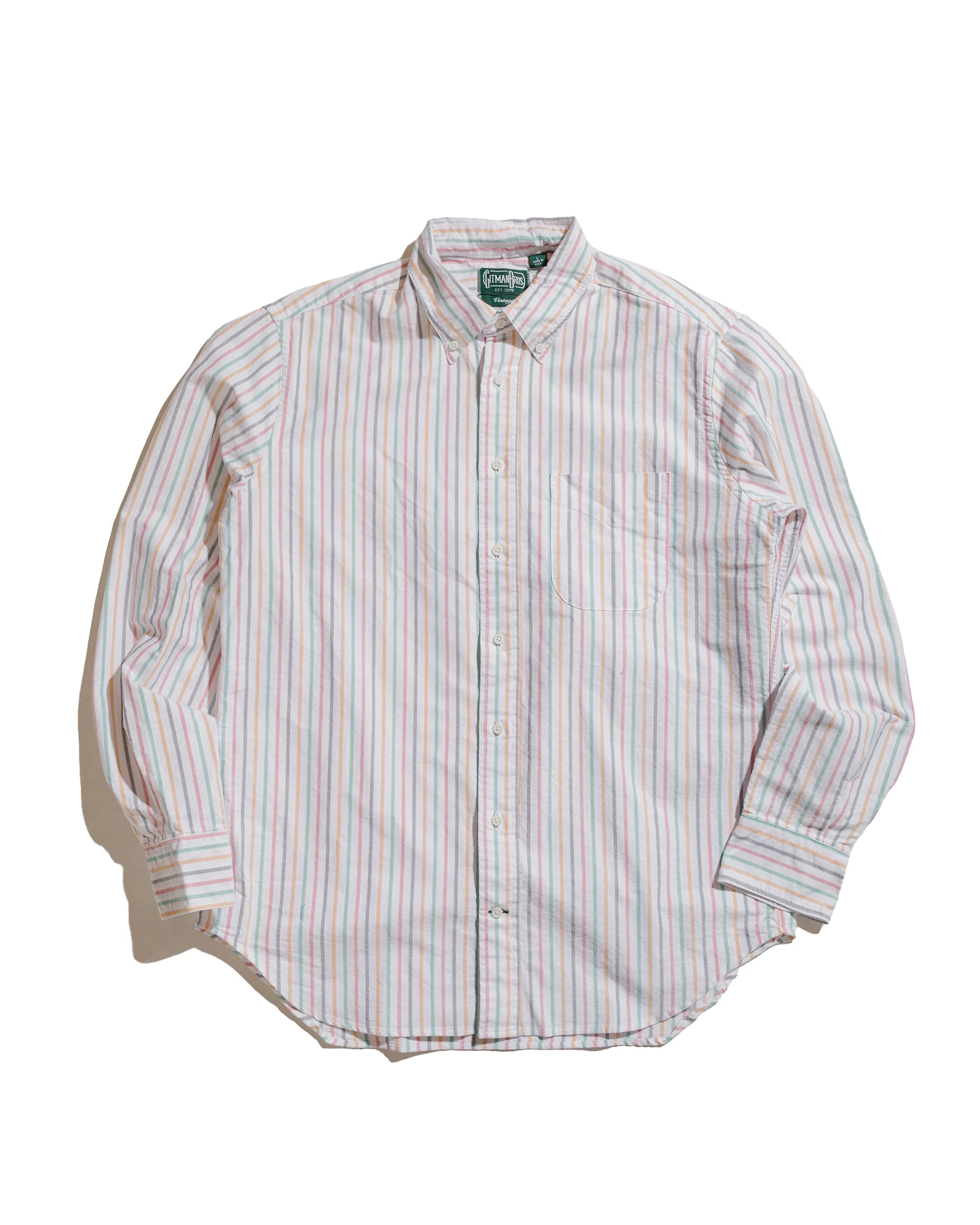 Rasta Stripe Oxford Long Sleeve - 1