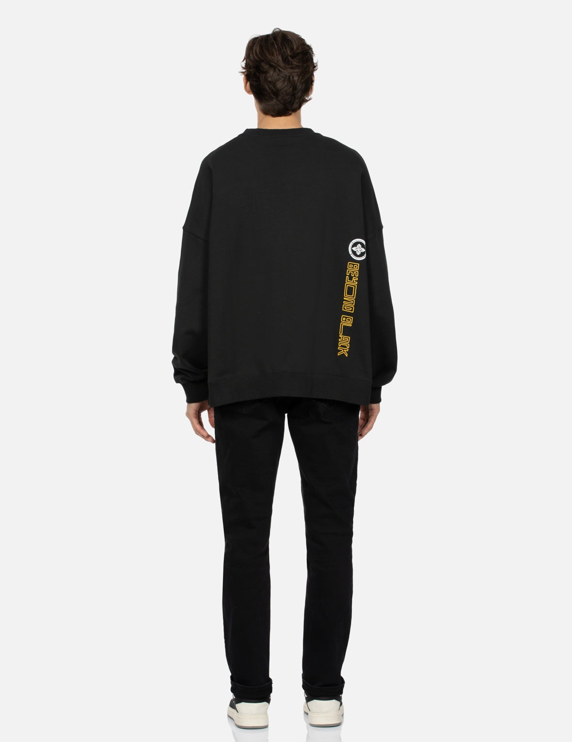 Multi-Logo Print Oversized Sweatshirt - 6