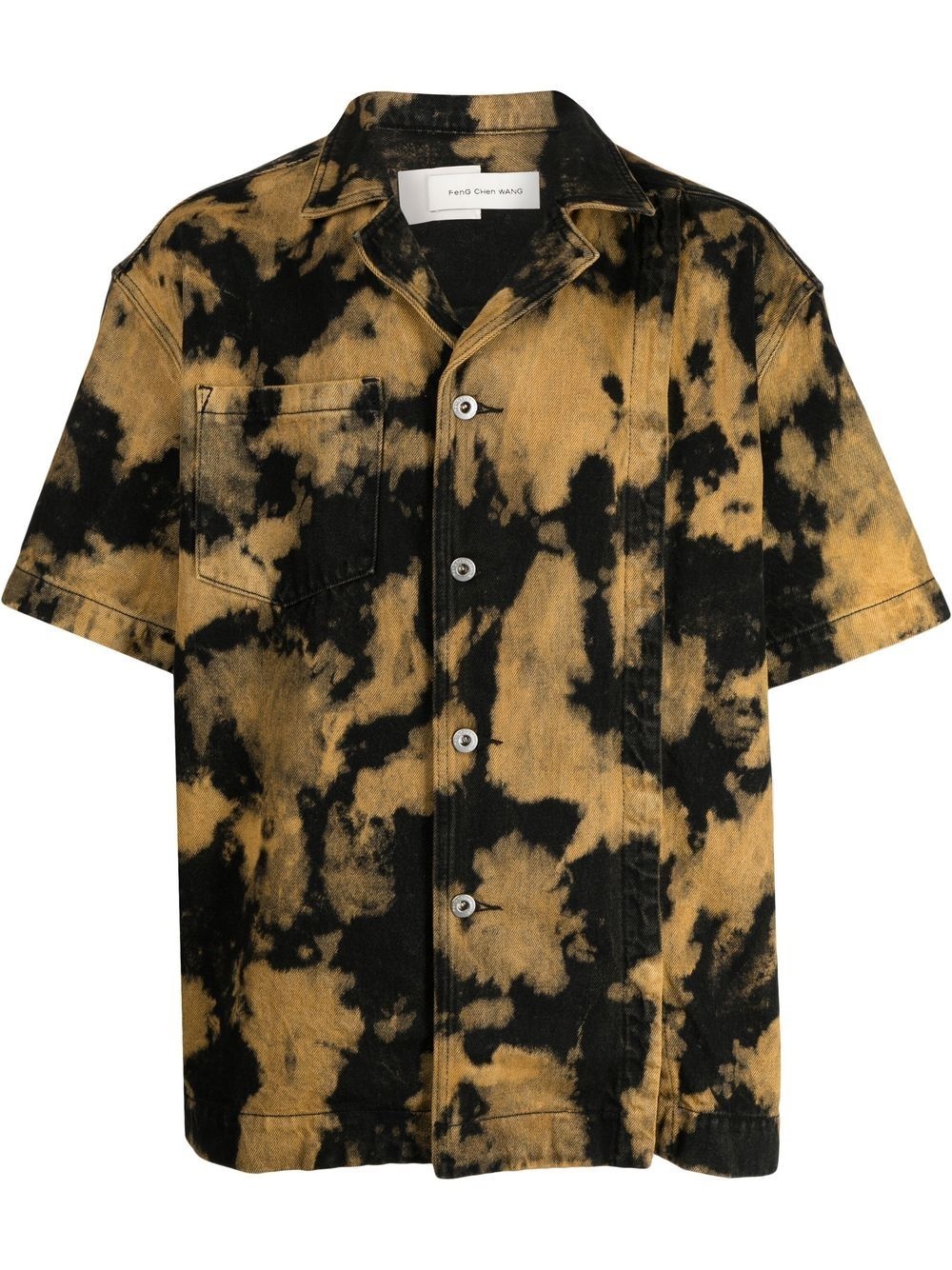 tie-dye short-sleeved shirt - 1