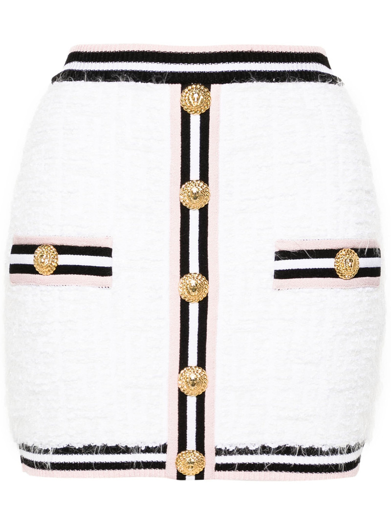 Maze monogram-jacquard 미니 스커트 - 1