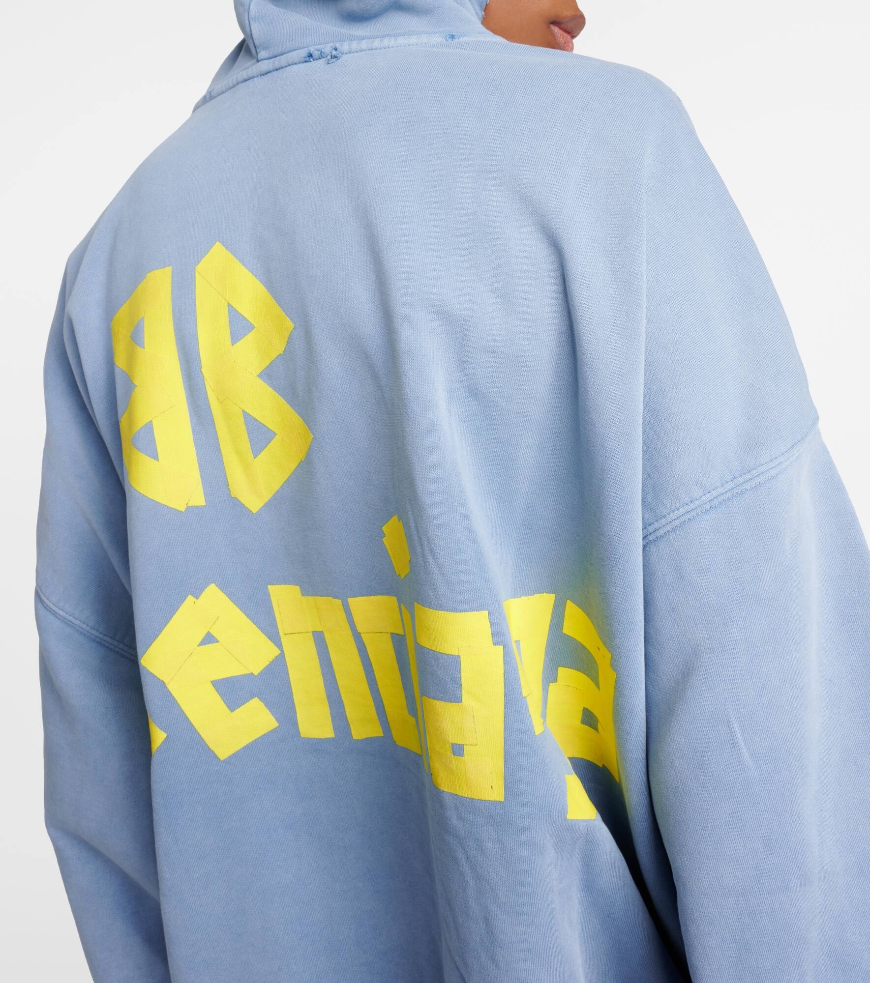 Tape Type cotton fleece hoodie - 6