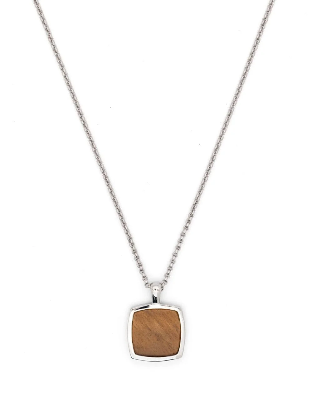 Cushion Pendant Tiger Eye necklace - 1