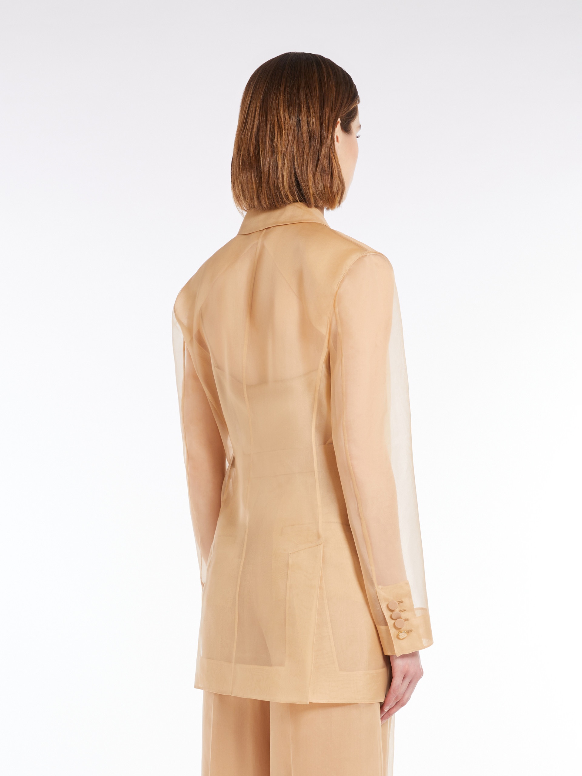ESOPO Silk organza double-breasted blazer - 4
