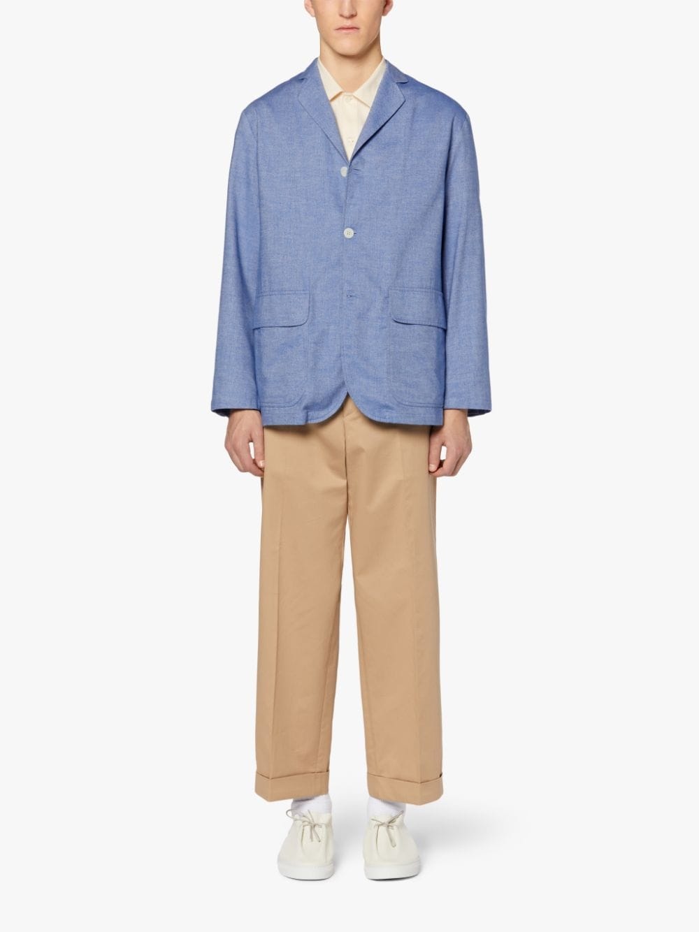 PEMBROKE BLUE COTTON & WOOL JACKET | GSC-104 - 2