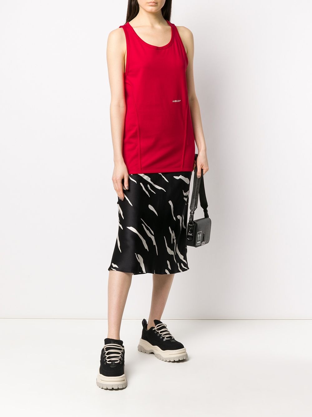 logo-print tank top - 2