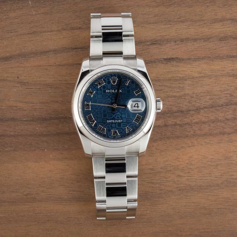 Rolex Datejust 116200 Blue Jubilee Dial - 6