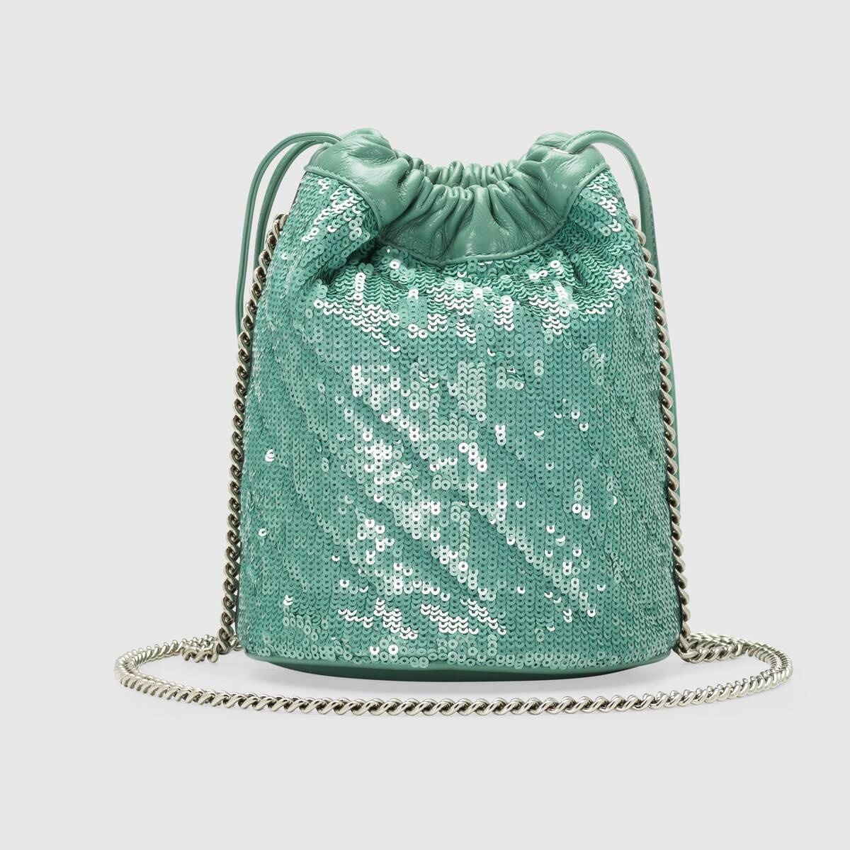 GG Marmont mini sequin bucket bag - 3