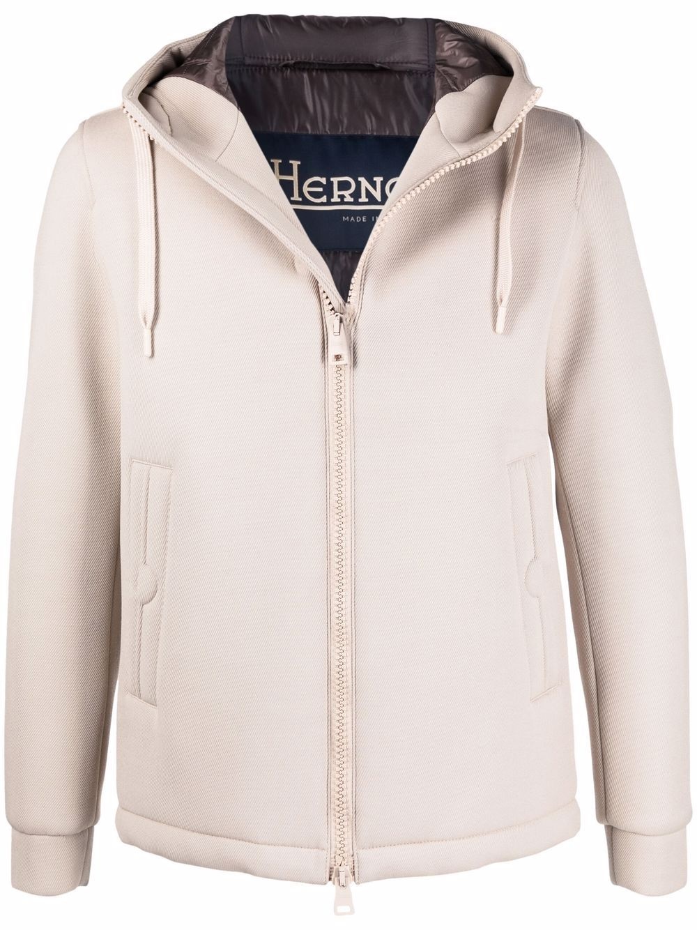 hooded zip-up jacket - 1