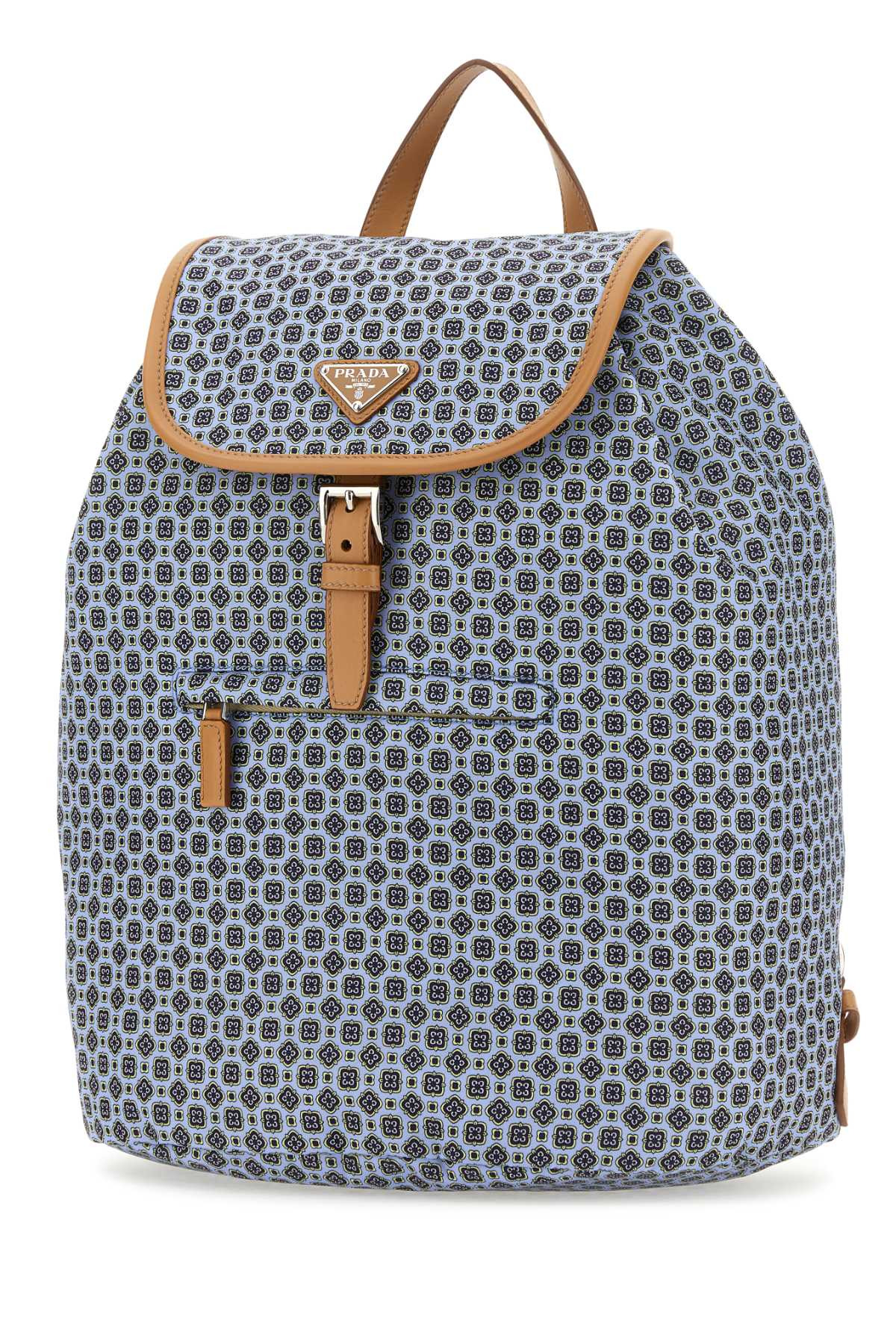 Prada Men Printed Re-Nylon Backpack - 2