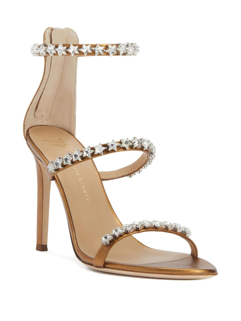 Giuseppe Zanotti 105mm Harmony Cometa star-embellished sandals outlook