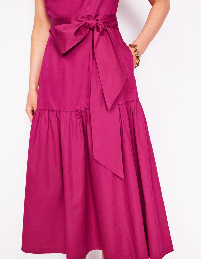 Deep Tier Fit & Flare Dress-Cherry Jam 3