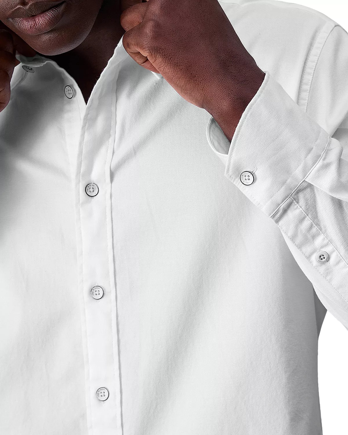 Tomlin Stretch Dobby Button Front Shirt - 6