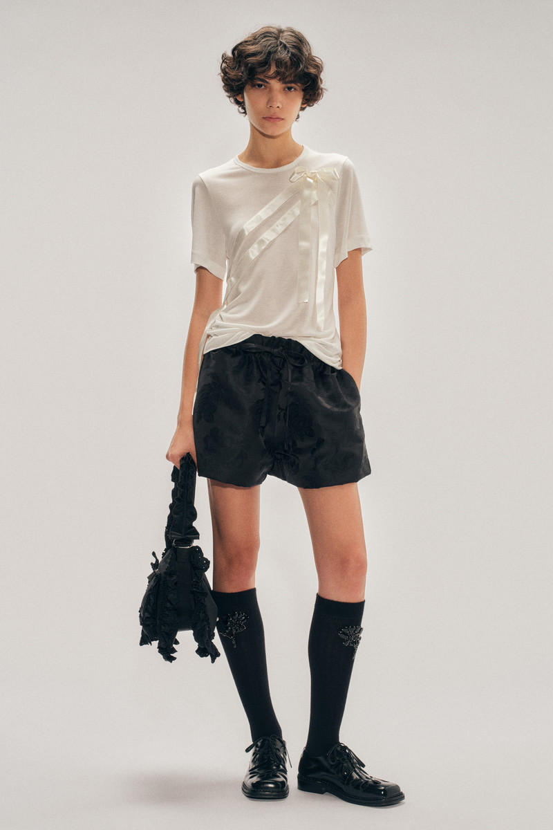 Simone Rocha Bow Sash Easy T-Shirt outlook